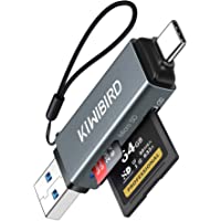 Los mejores  - KiwiBird Lector de Tarjetas USB C- Adaptador SD-Micro SD a USB 3.0 Tipo C para SDHC SDXC MicroSDHC-SDXC UHS-I Compatible…